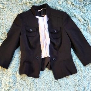 White House Black Market - Black Cropped Blazer - Size 2P
